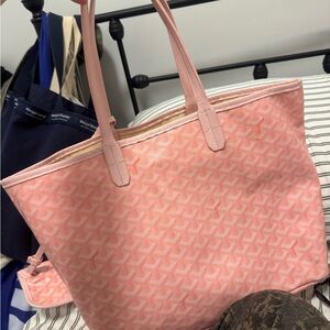 Pink Tote Bag goyard pattern